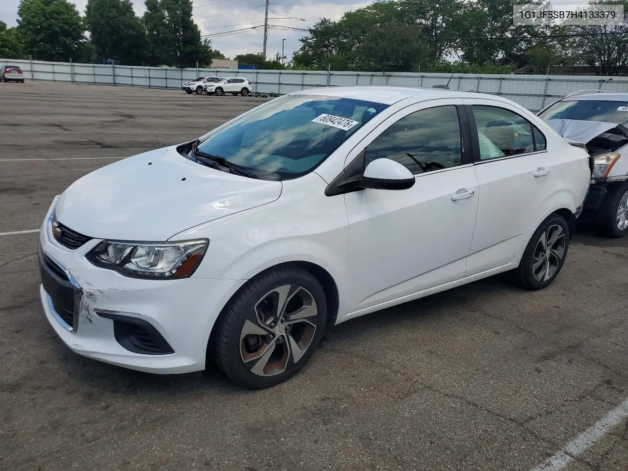 2017 Chevrolet Sonic Premier VIN: 1G1JF5SB7H4133379 Lot: 60942476