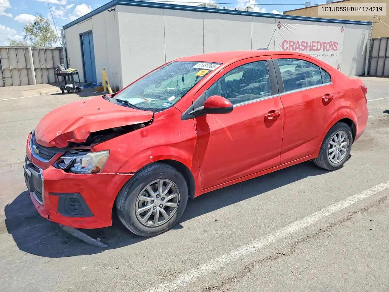 2017 Chevrolet Sonic Lt VIN: 1G1JD5SH0H4174219 Lot: 61331086