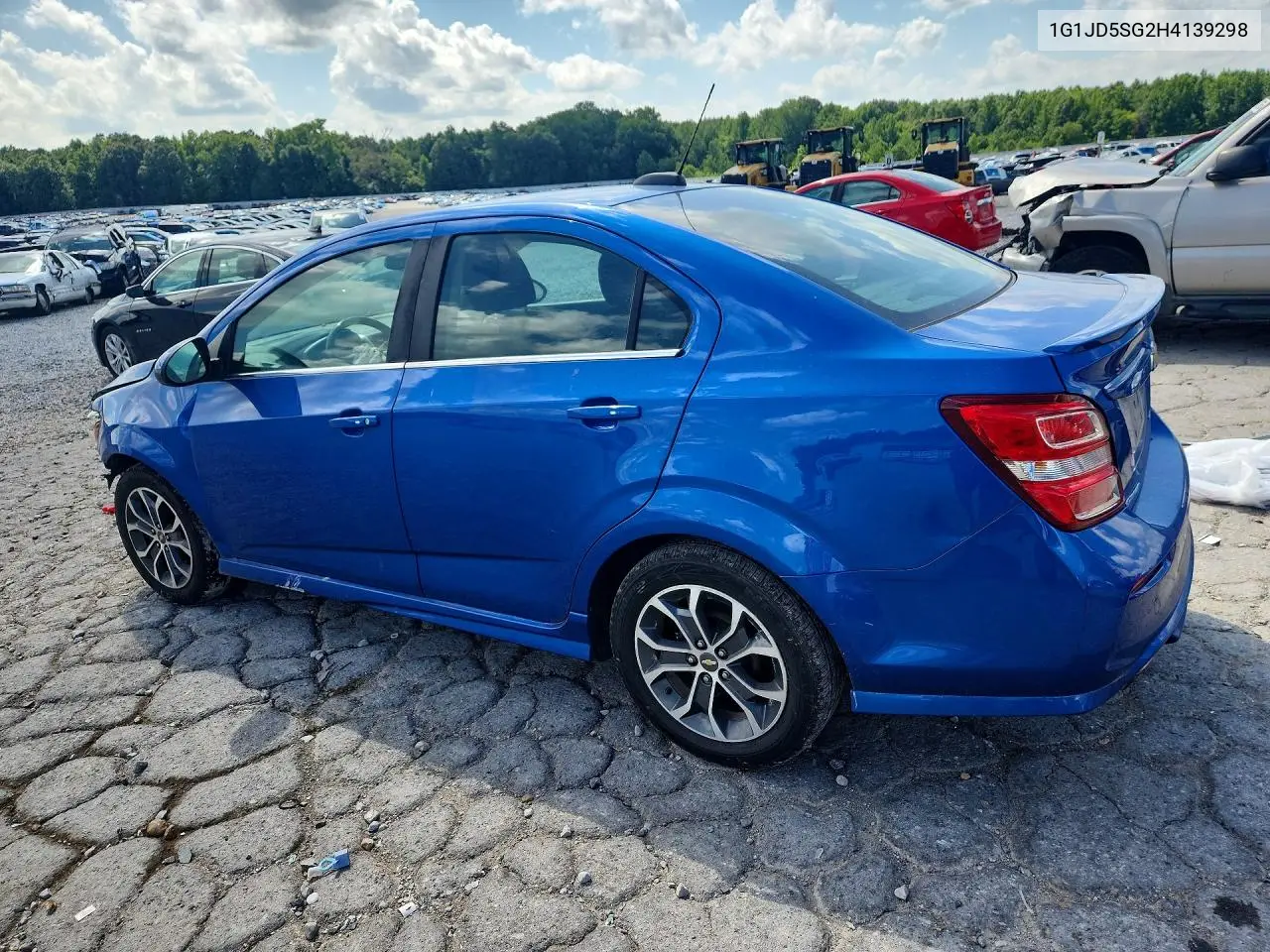 2017 Chevrolet Sonic Lt VIN: 1G1JD5SG2H4139298 Lot: 61504696