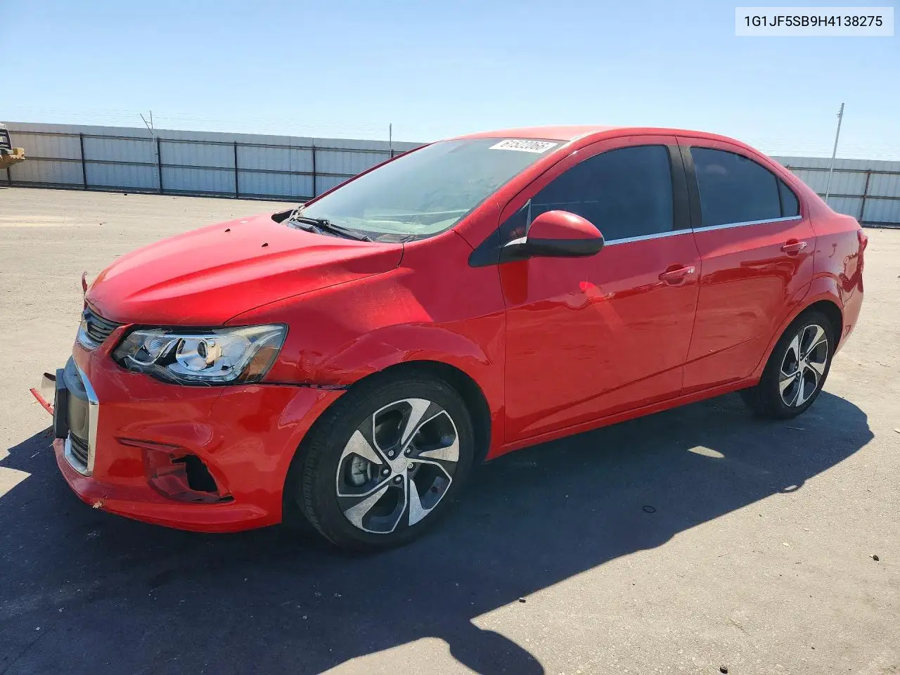 1G1JF5SB9H4138275 2017 Chevrolet Sonic Premier