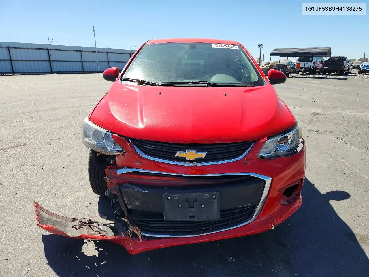 1G1JF5SB9H4138275 2017 Chevrolet Sonic Premier