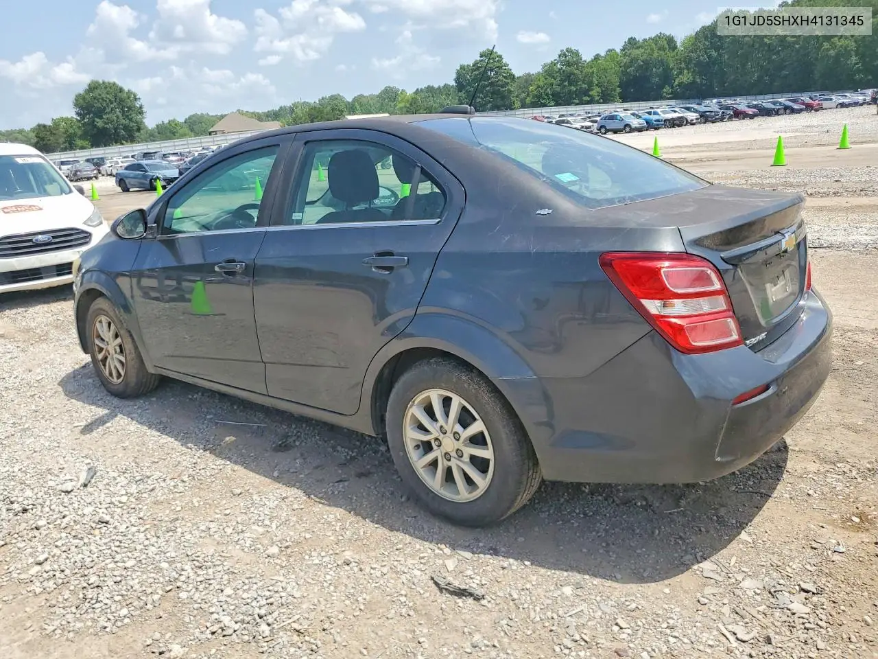 2017 Chevrolet Sonic Lt VIN: 1G1JD5SHXH4131345 Lot: 61965686