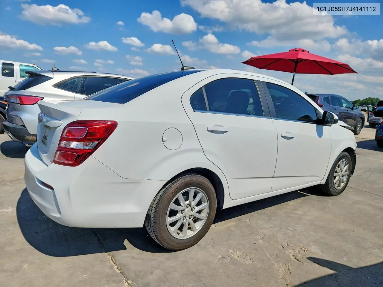 2018 Chevrolet Sonic Lt VIN: 1G1JD5SH7J4141112 Lot: 54730176
