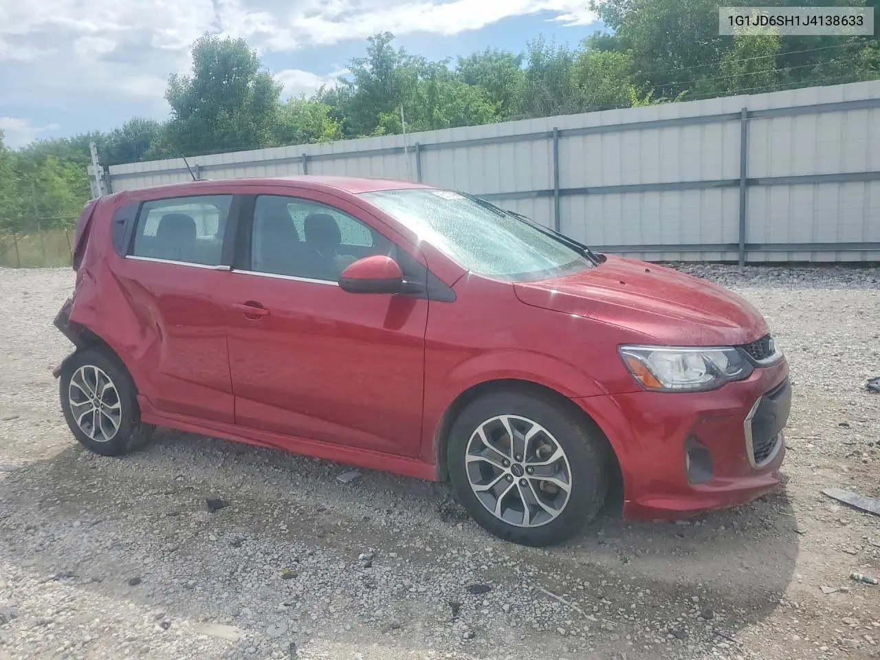 2018 Chevrolet Sonic Lt VIN: 1G1JD6SH1J4138633 Lot: 55127986