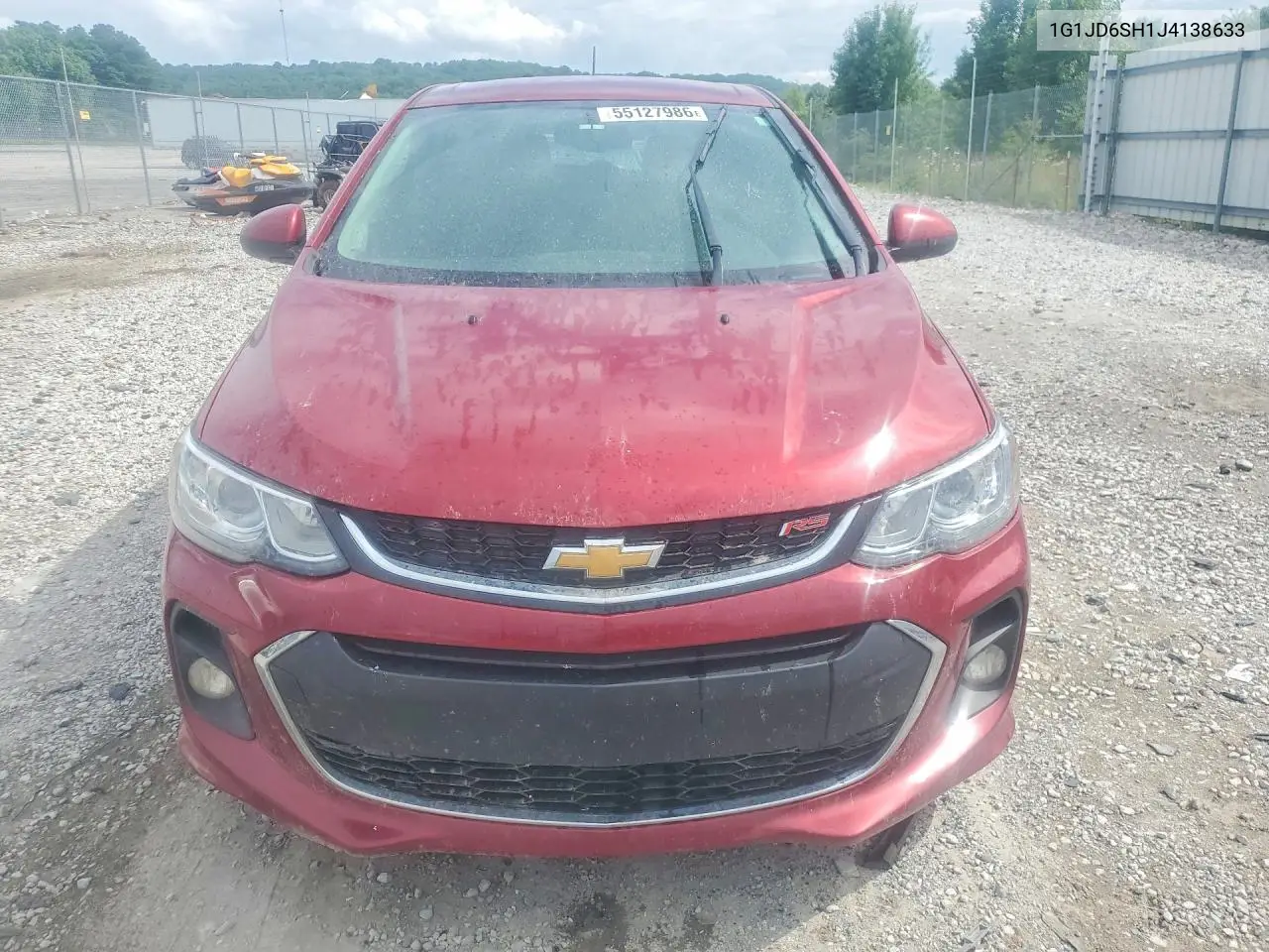 2018 Chevrolet Sonic Lt VIN: 1G1JD6SH1J4138633 Lot: 55127986