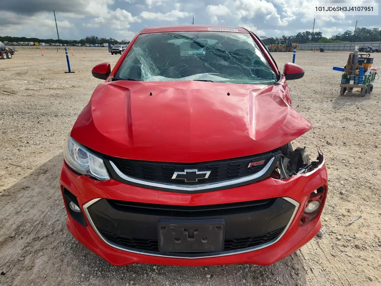 2018 Chevrolet Sonic Lt VIN: 1G1JD6SH3J4107951 Lot: 56674186