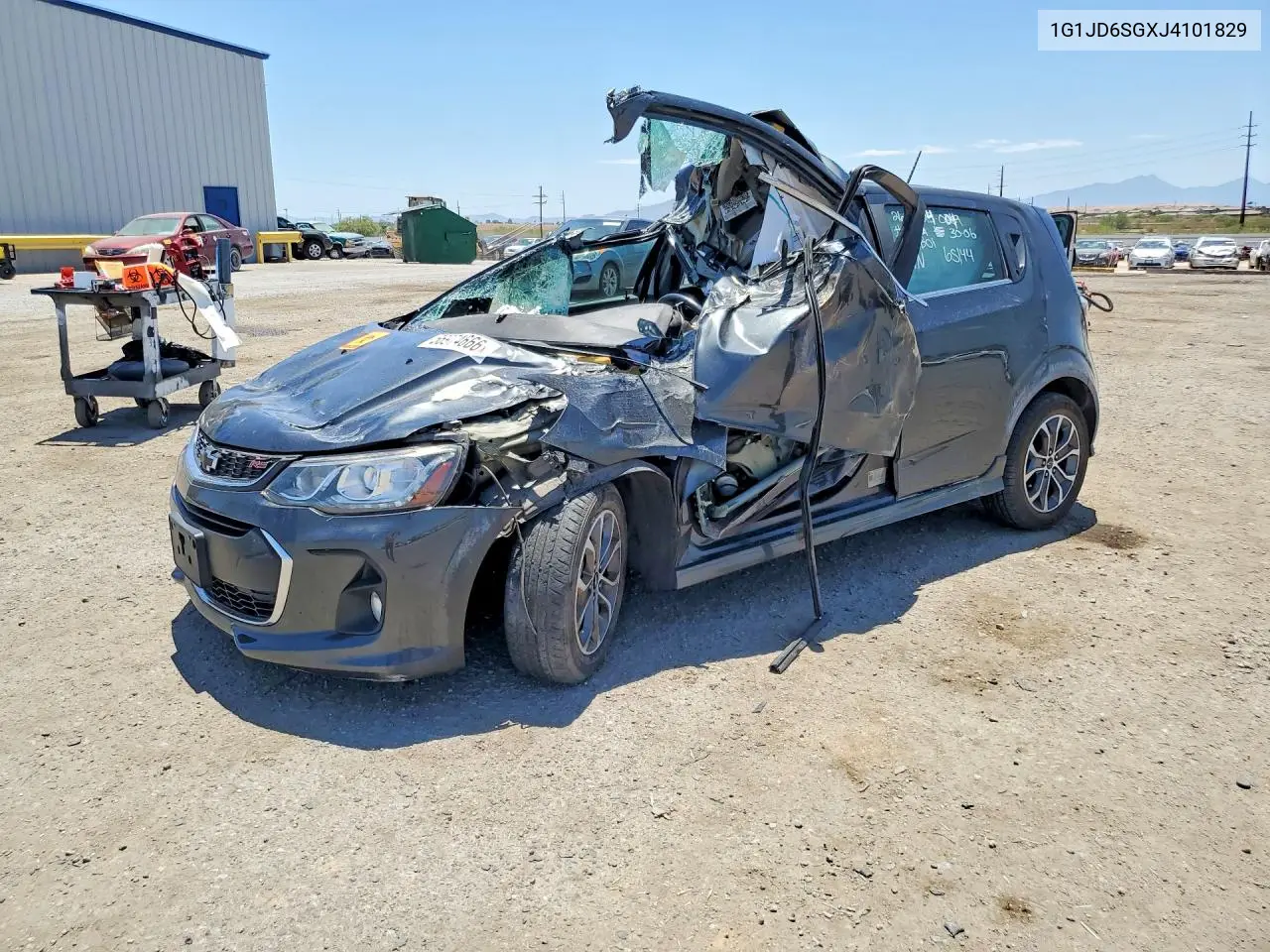 2018 Chevrolet Sonic Lt VIN: 1G1JD6SGXJ4101829 Lot: 56974666