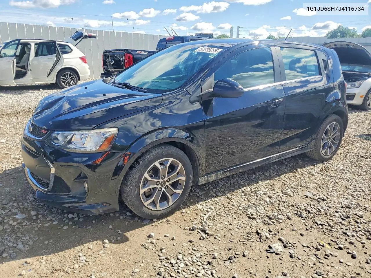 2018 Chevrolet Sonic Lt VIN: 1G1JD6SH7J4116734 Lot: 57228276
