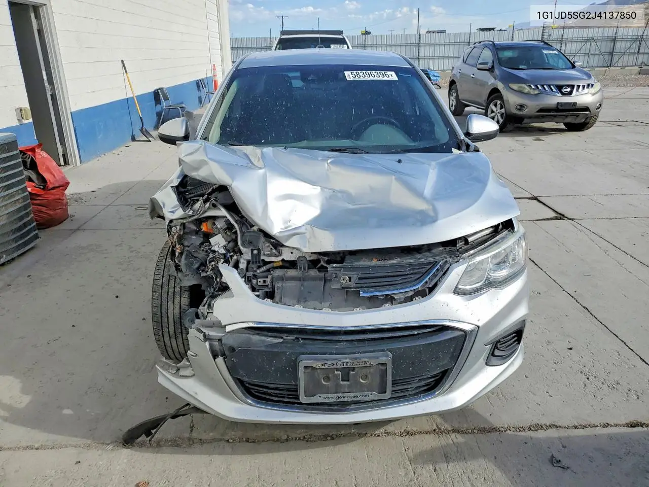 2018 Chevrolet Sonic Lt VIN: 1G1JD5SG2J4137850 Lot: 58396396