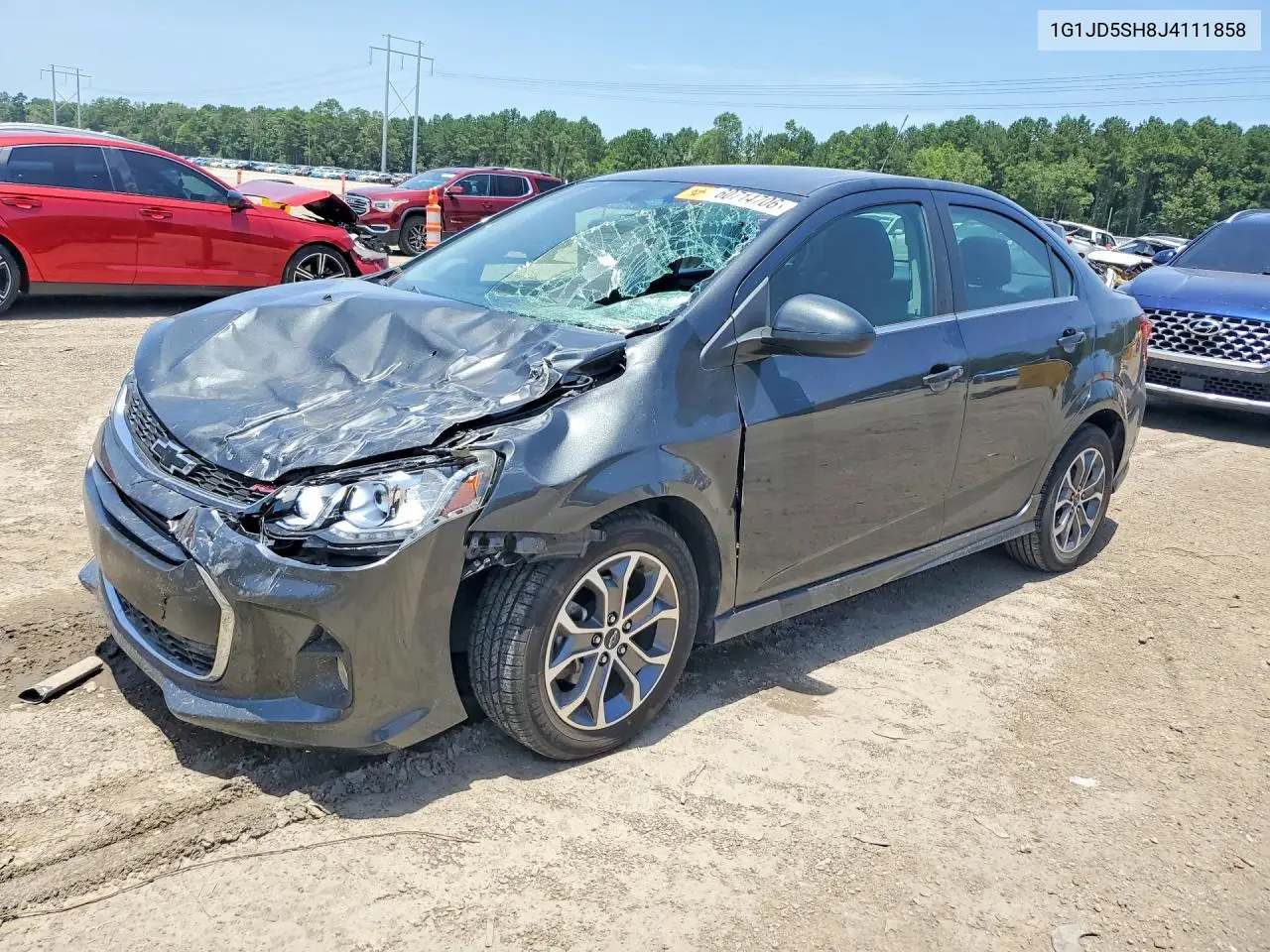 2018 Chevrolet Sonic Lt VIN: 1G1JD5SH8J4111858 Lot: 60714706