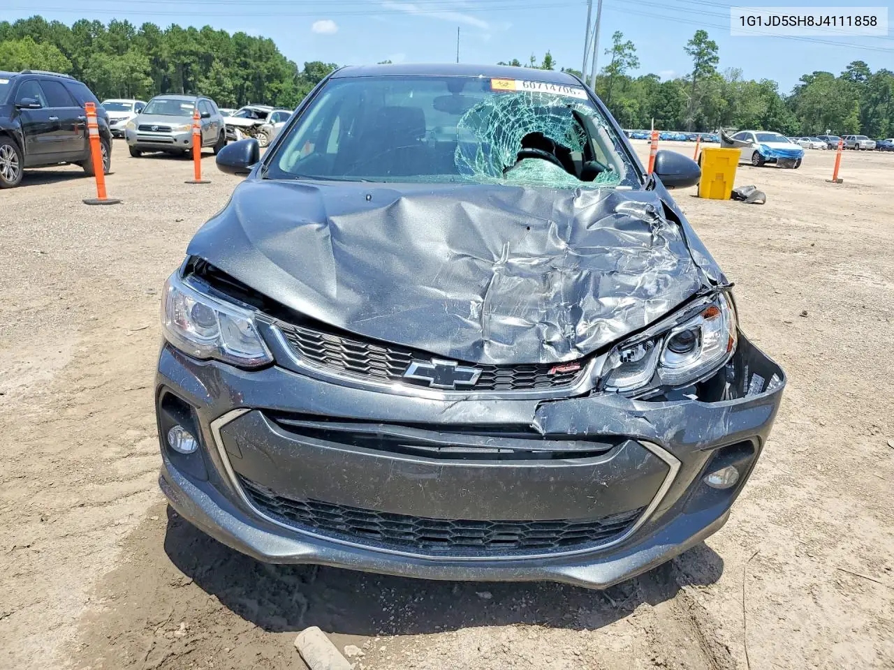 2018 Chevrolet Sonic Lt VIN: 1G1JD5SH8J4111858 Lot: 60714706