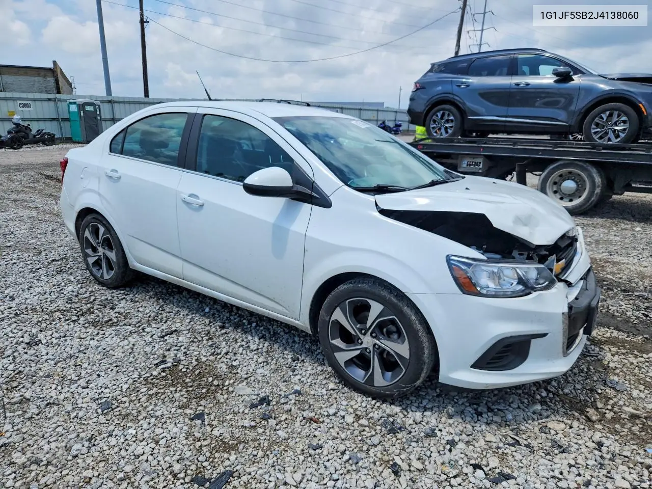 2018 Chevrolet Sonic Premier VIN: 1G1JF5SB2J4138060 Lot: 61953386