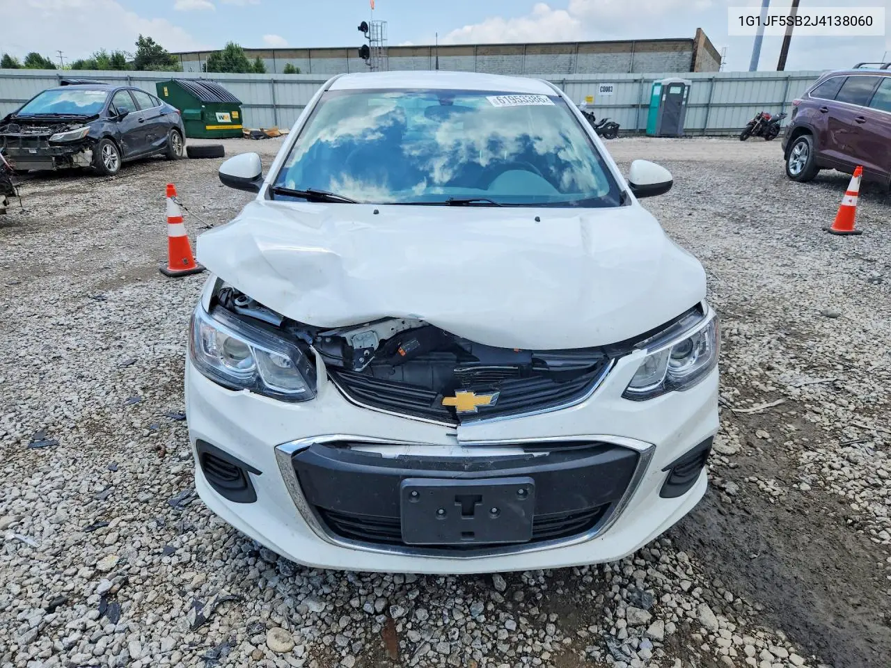 2018 Chevrolet Sonic Premier VIN: 1G1JF5SB2J4138060 Lot: 61953386