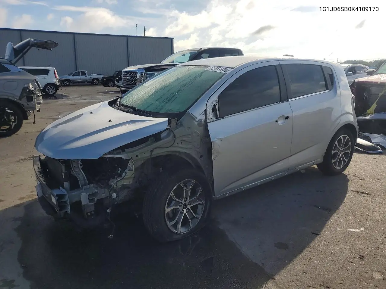 2019 Chevrolet Sonic Lt VIN: 1G1JD6SB0K4109170 Lot: 55431436