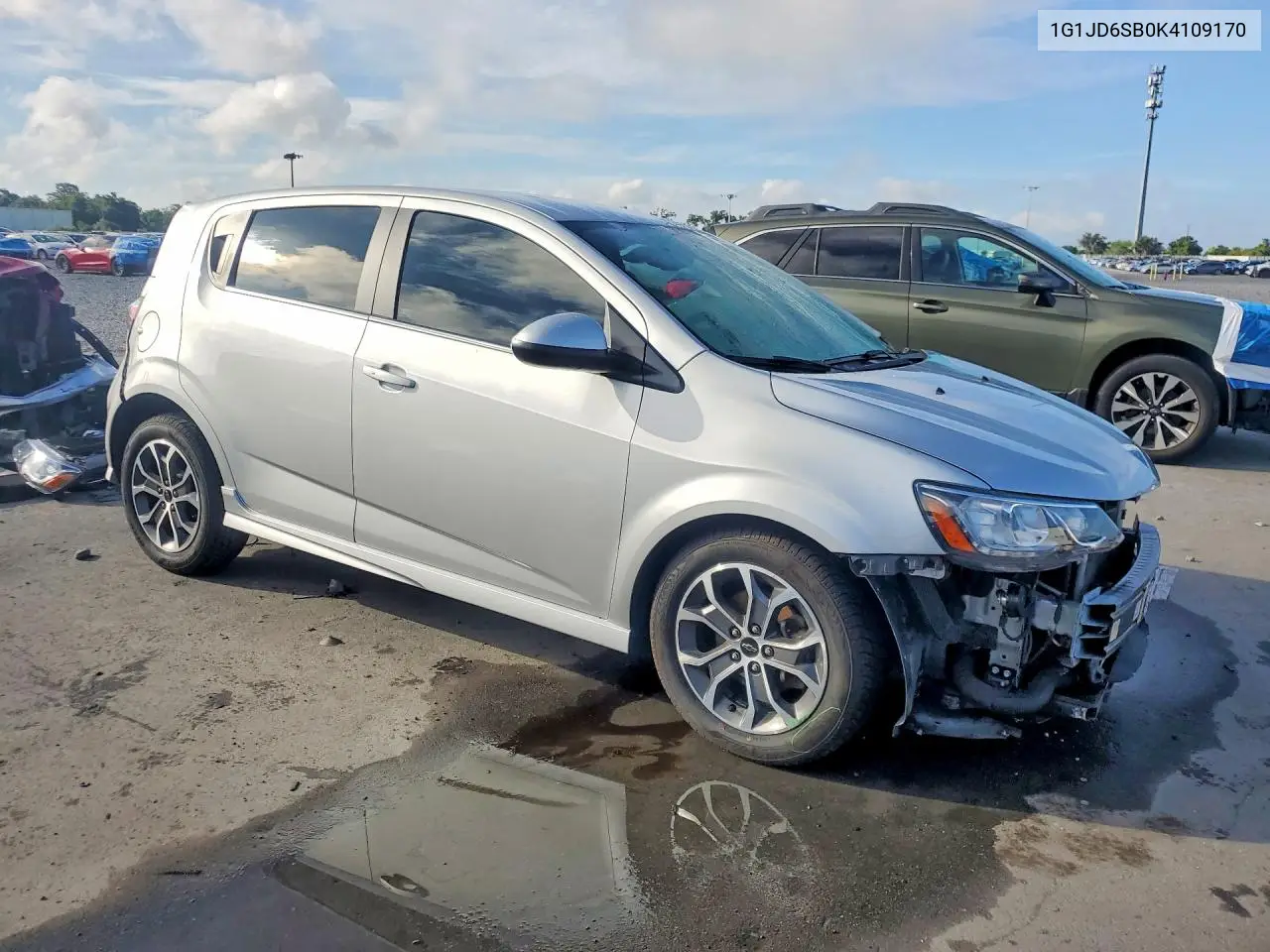 2019 Chevrolet Sonic Lt VIN: 1G1JD6SB0K4109170 Lot: 55431436