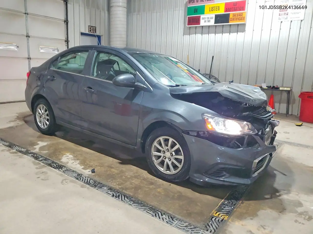 2019 Chevrolet Sonic Lt VIN: 1G1JD5SB2K4136669 Lot: 56512896