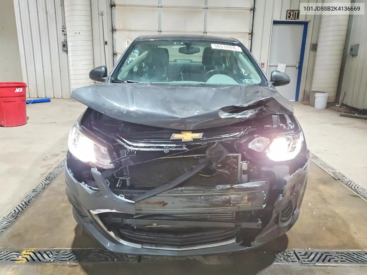2019 Chevrolet Sonic Lt VIN: 1G1JD5SB2K4136669 Lot: 56512896