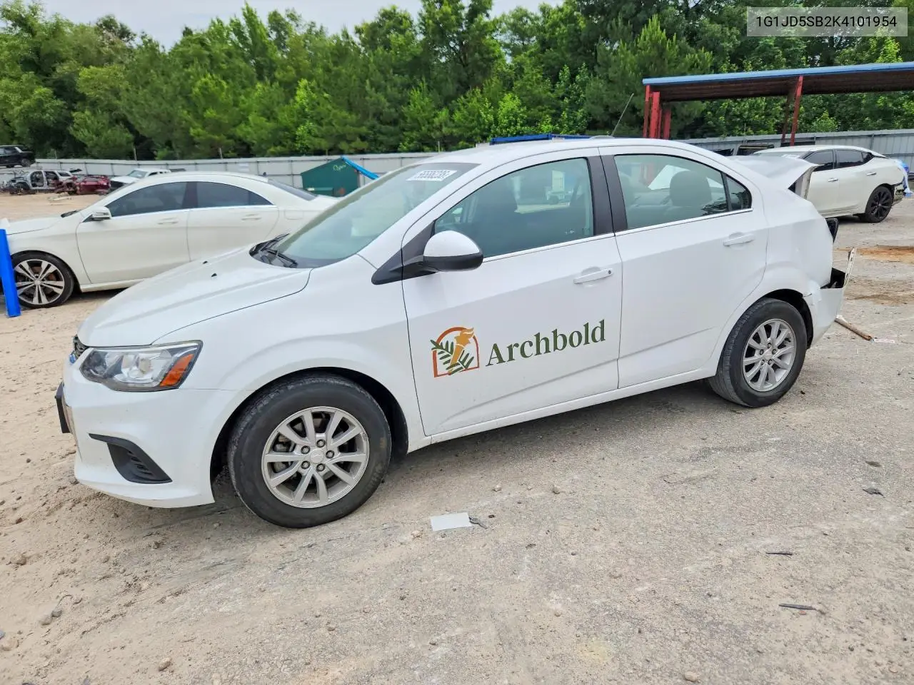 2019 Chevrolet Sonic Lt VIN: 1G1JD5SB2K4101954 Lot: 56586236