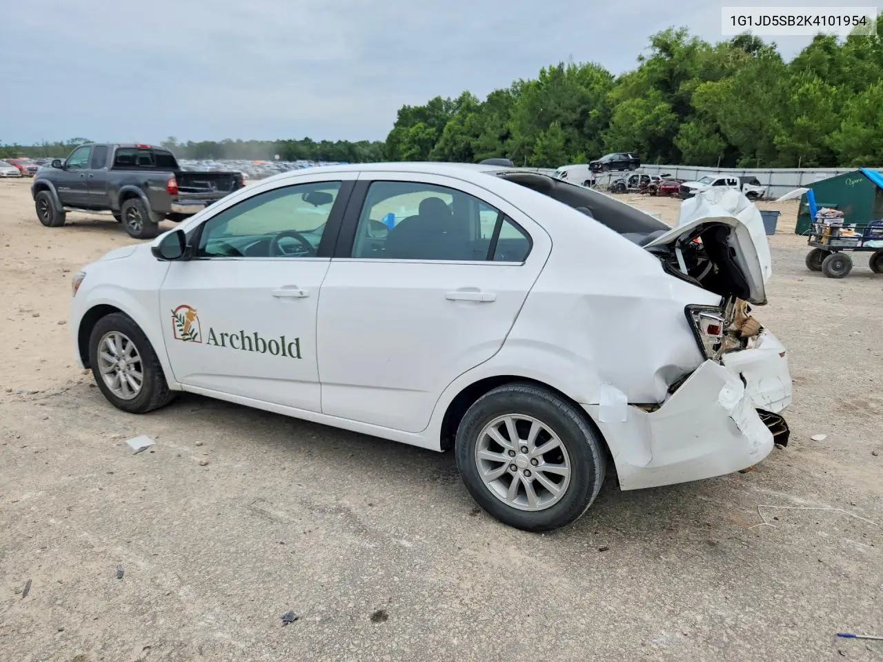 2019 Chevrolet Sonic Lt VIN: 1G1JD5SB2K4101954 Lot: 56586236