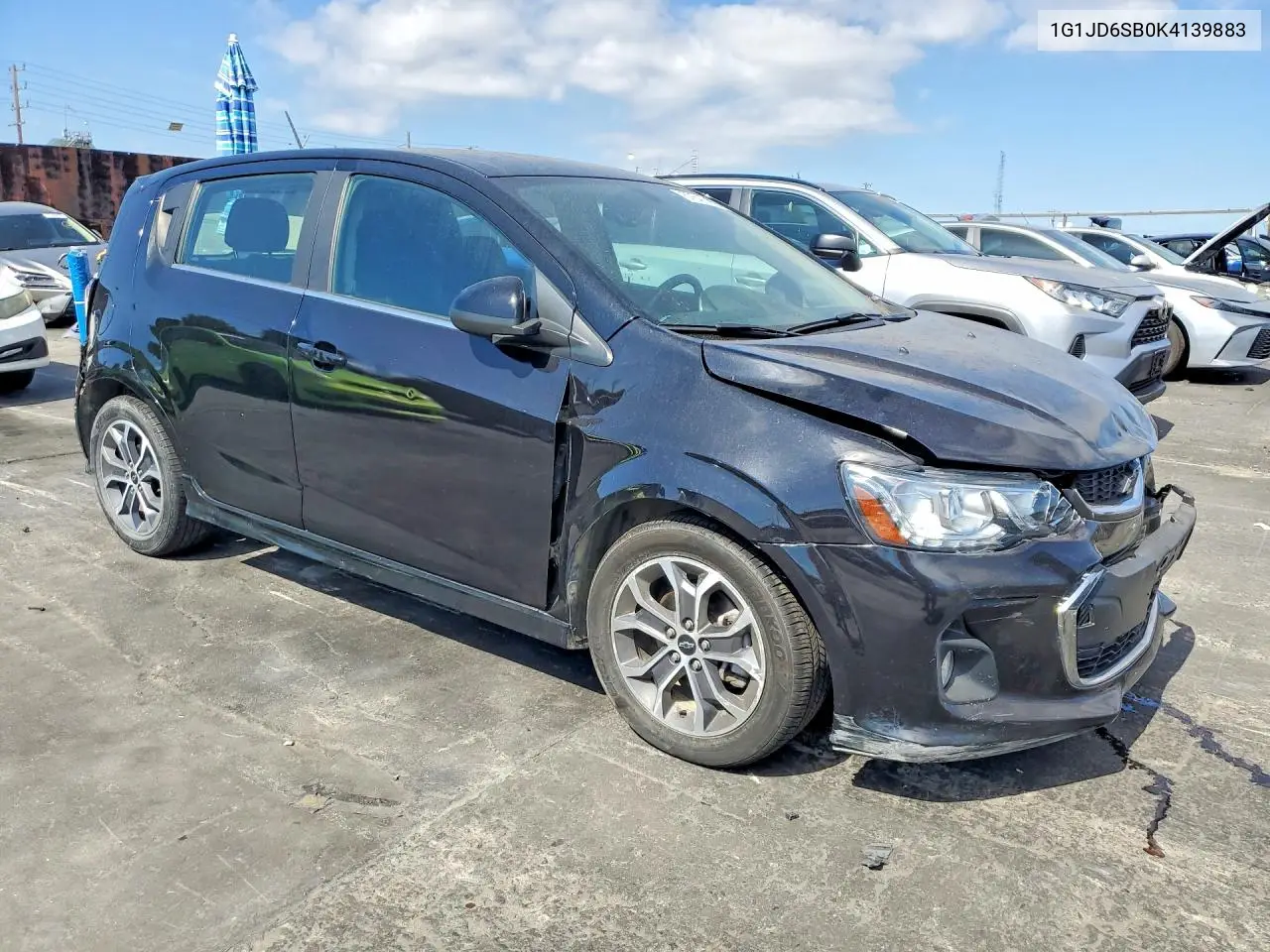 2019 Chevrolet Sonic Lt VIN: 1G1JD6SB0K4139883 Lot: 57647796