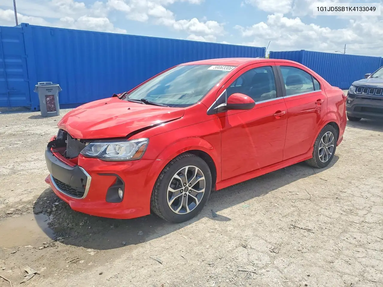 2019 Chevrolet Sonic Lt VIN: 1G1JD5SB1K4133049 Lot: 59063306