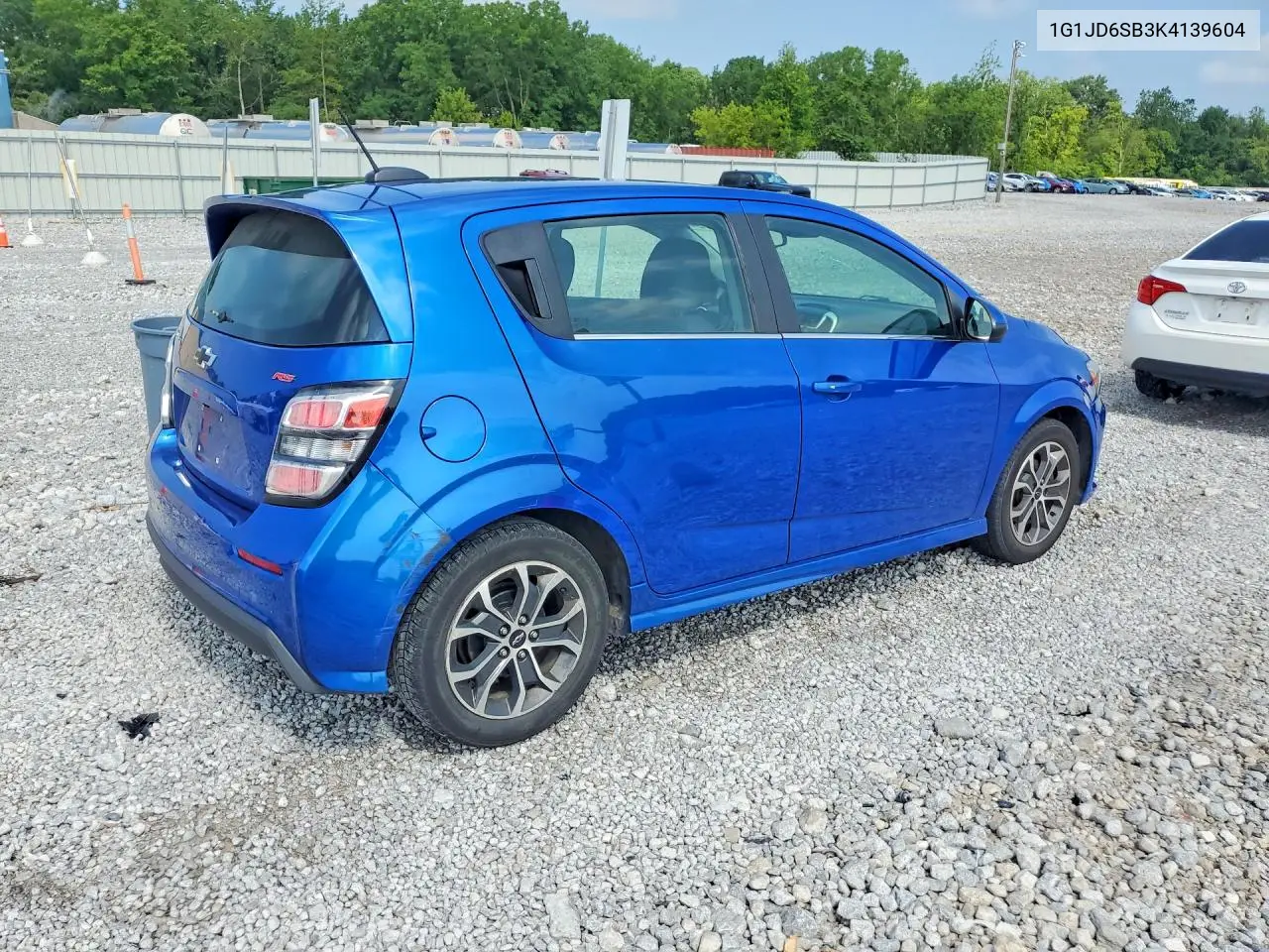 2019 Chevrolet Sonic Lt VIN: 1G1JD6SB3K4139604 Lot: 60656436