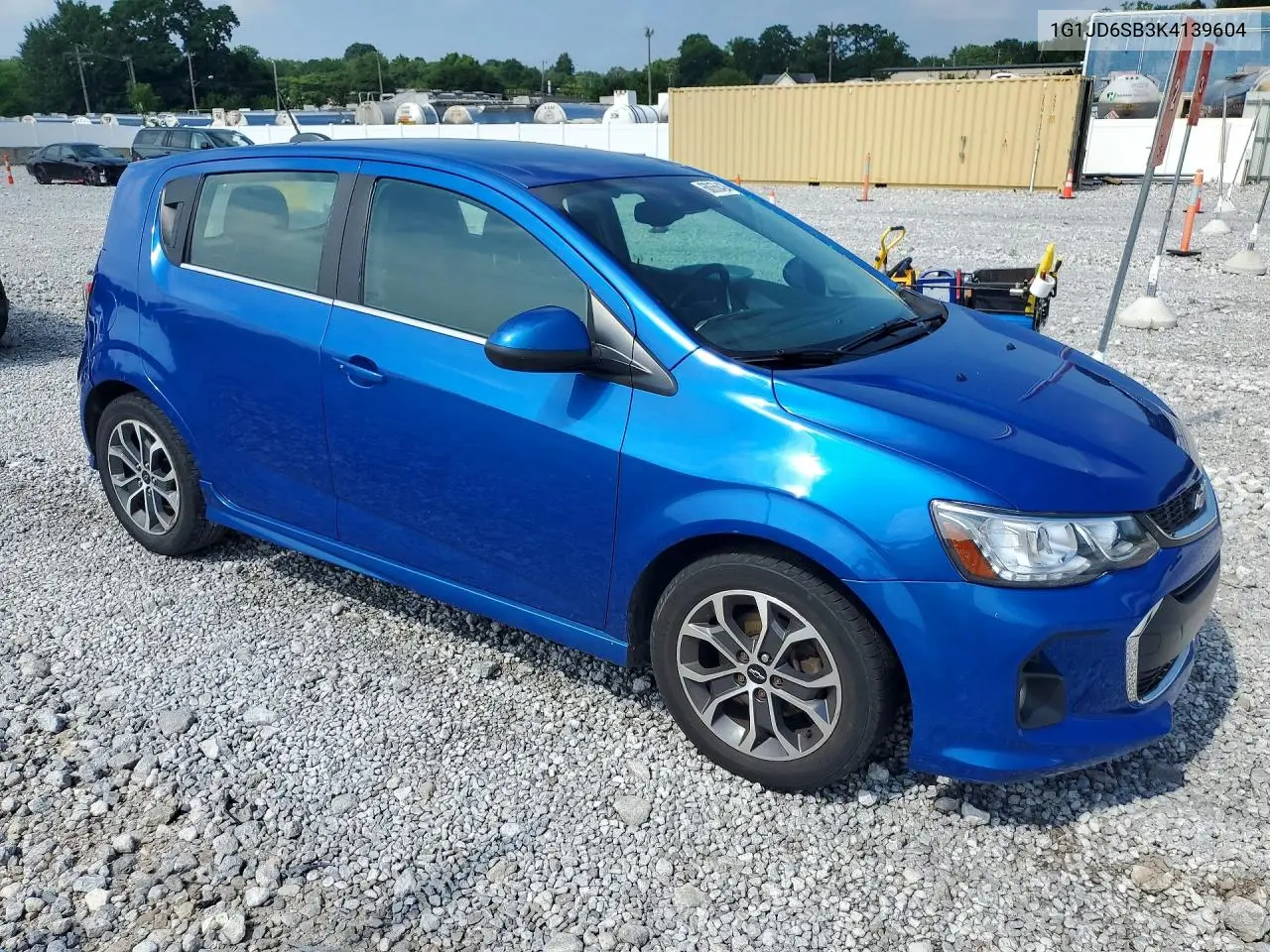 2019 Chevrolet Sonic Lt VIN: 1G1JD6SB3K4139604 Lot: 60656436