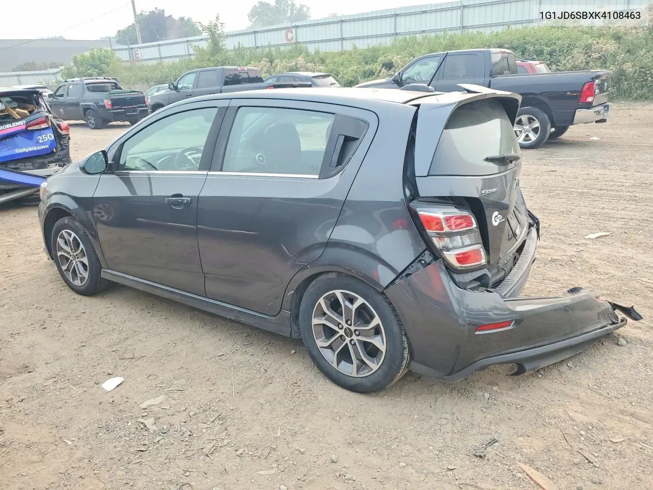 2019 Chevrolet Sonic Lt VIN: 1G1JD6SBXK4108463 Lot: 60817316
