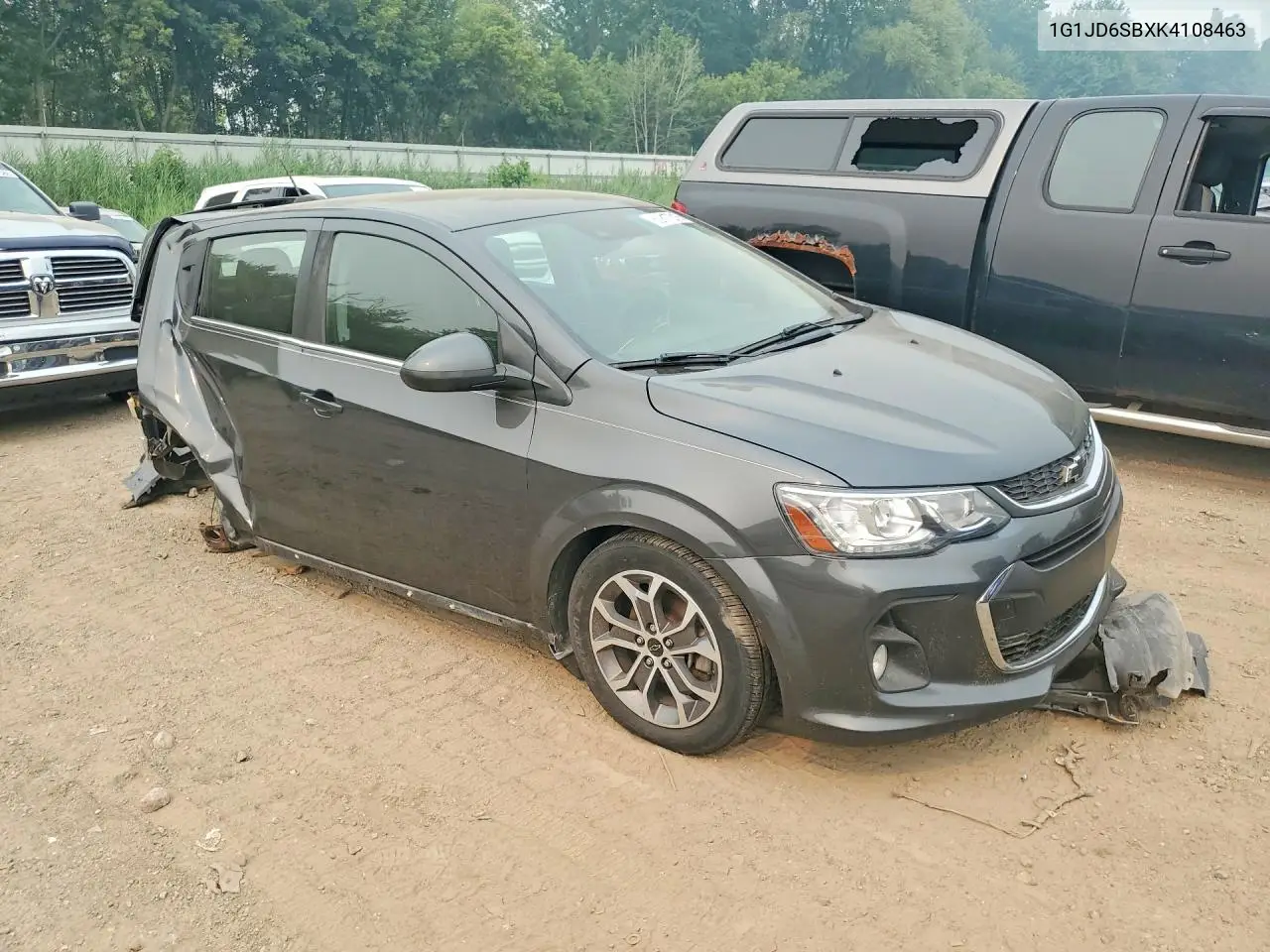 2019 Chevrolet Sonic Lt VIN: 1G1JD6SBXK4108463 Lot: 60817316
