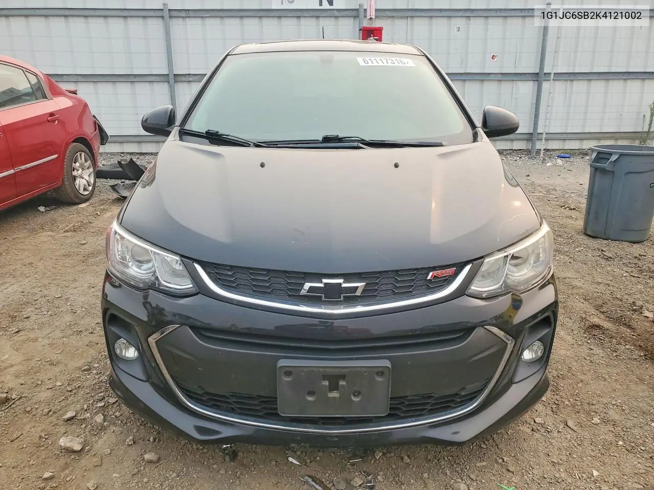 2019 Chevrolet Sonic Lt VIN: 1G1JC6SB2K4121002 Lot: 61117316