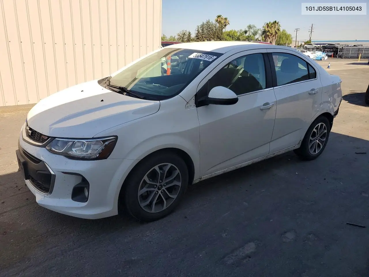 2020 Chevrolet Sonic Lt VIN: 1G1JD5SB1L4105043 Lot: 56547916