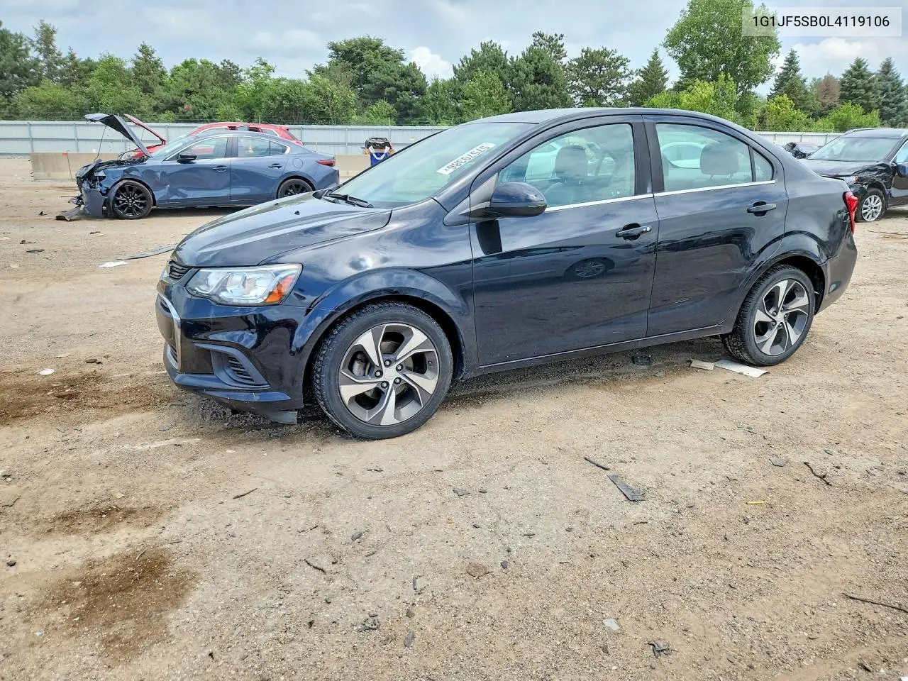 2020 Chevrolet Sonic Premier VIN: 1G1JF5SB0L4119106 Lot: 57579386