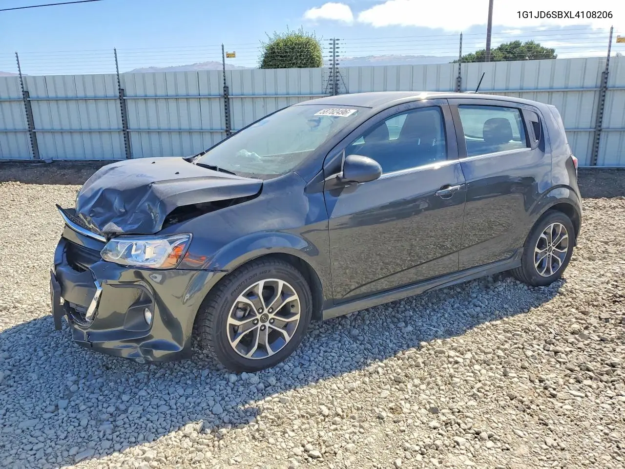 2020 Chevrolet Sonic Lt VIN: 1G1JD6SBXL4108206 Lot: 58782496