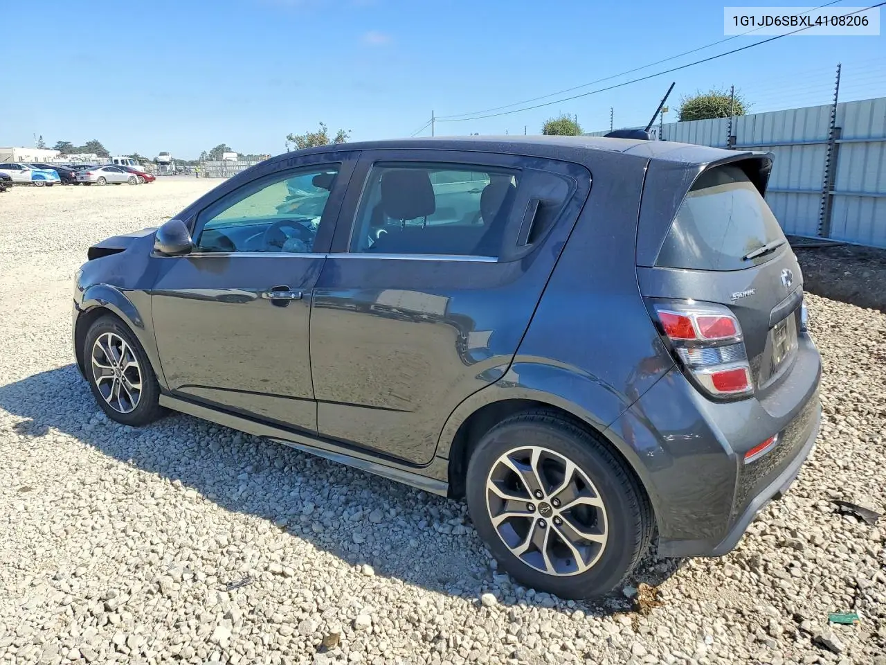 2020 Chevrolet Sonic Lt VIN: 1G1JD6SBXL4108206 Lot: 58782496