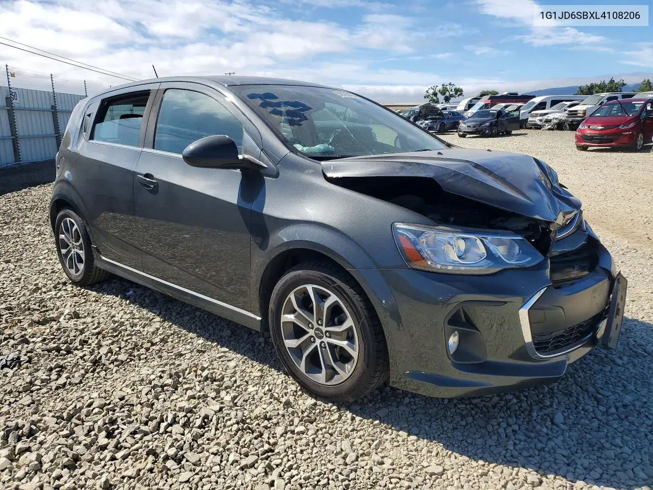 2020 Chevrolet Sonic Lt VIN: 1G1JD6SBXL4108206 Lot: 58782496