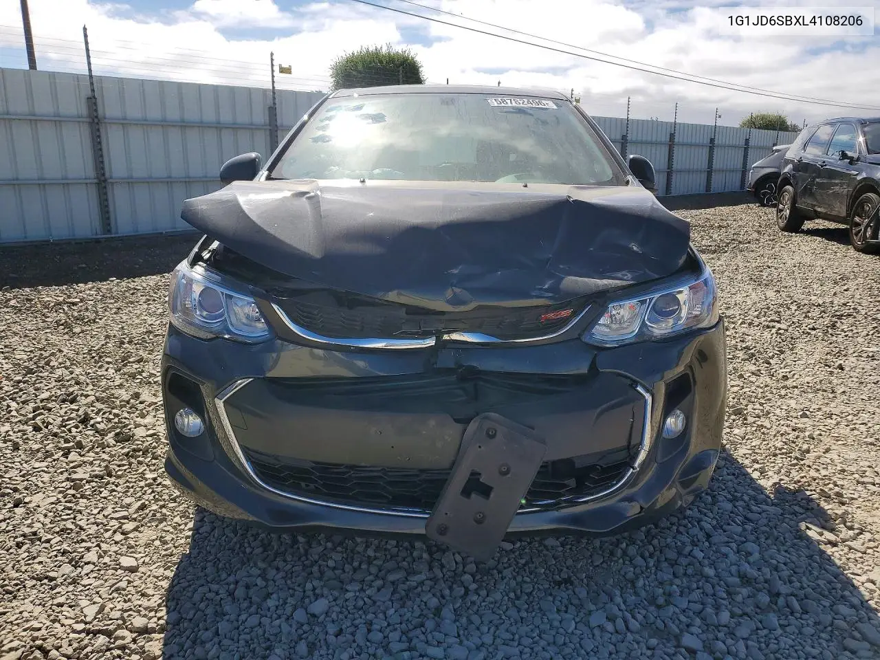 2020 Chevrolet Sonic Lt VIN: 1G1JD6SBXL4108206 Lot: 58782496