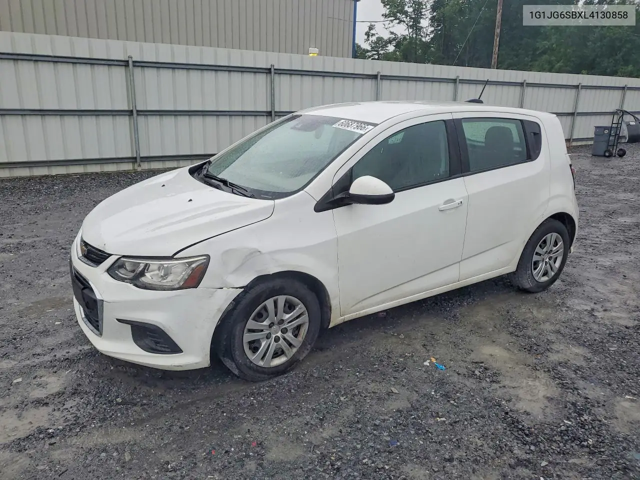 2020 Chevrolet Sonic VIN: 1G1JG6SBXL4130858 Lot: 60687966