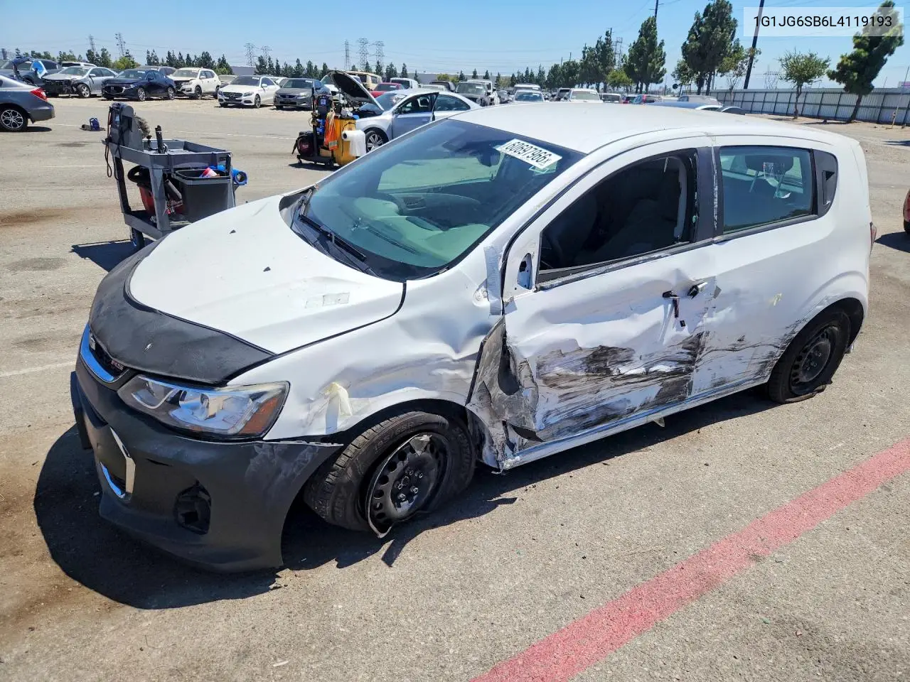 2020 Chevrolet Sonic VIN: 1G1JG6SB6L4119193 Lot: 60697966