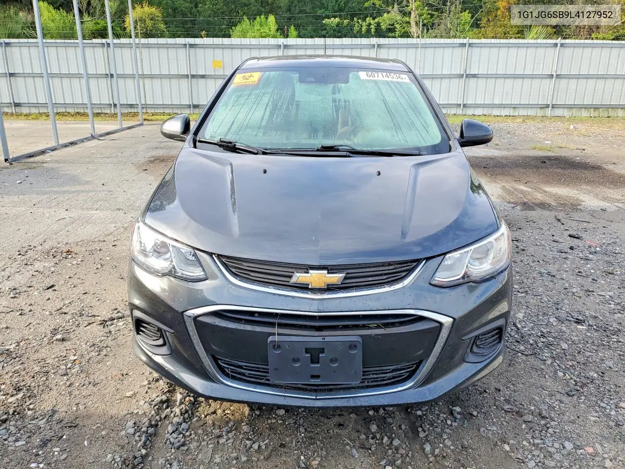 2020 Chevrolet Sonic VIN: 1G1JG6SB9L4127952 Lot: 60714536
