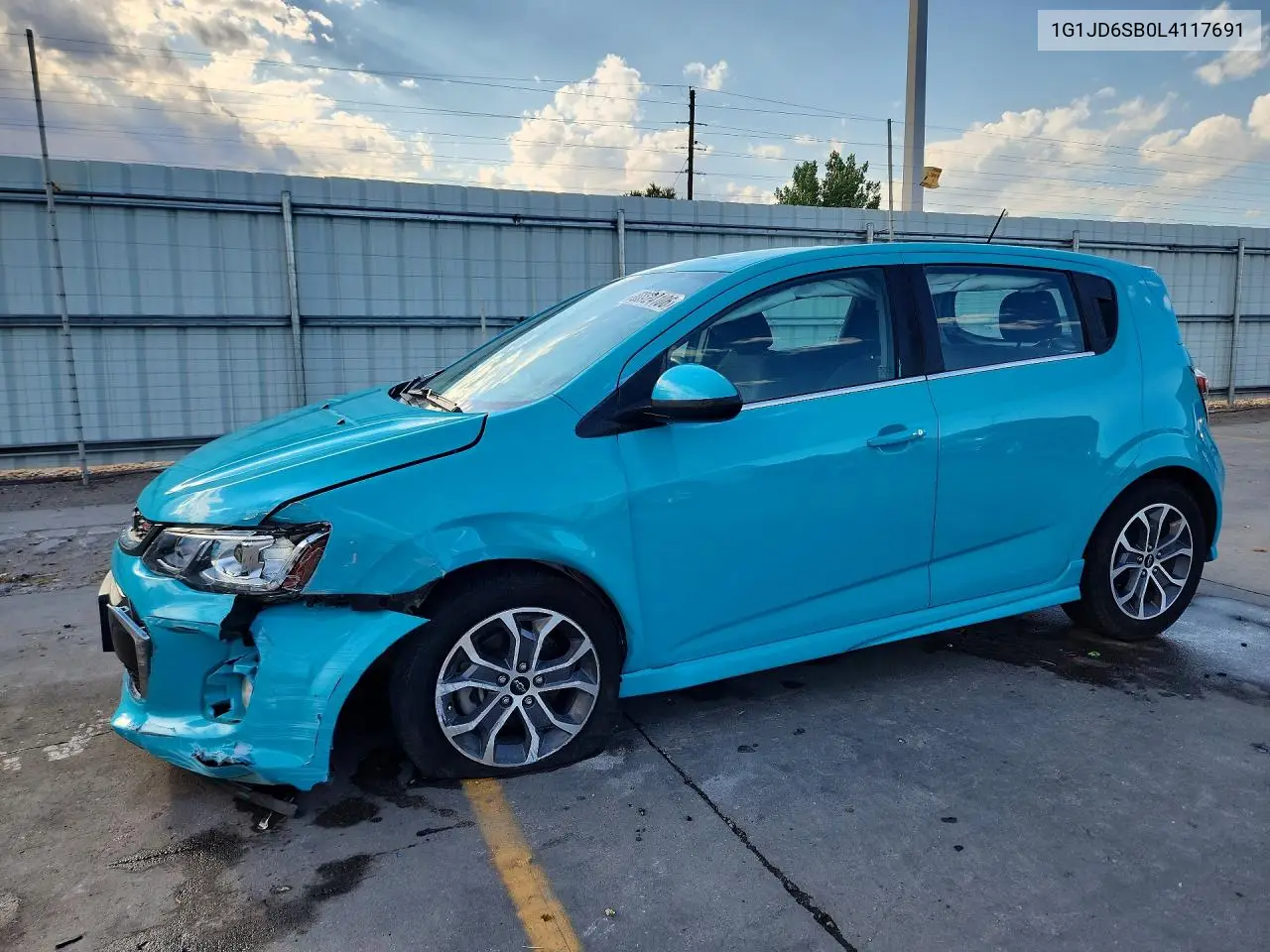 2020 Chevrolet Sonic Lt VIN: 1G1JD6SB0L4117691 Lot: 60724106