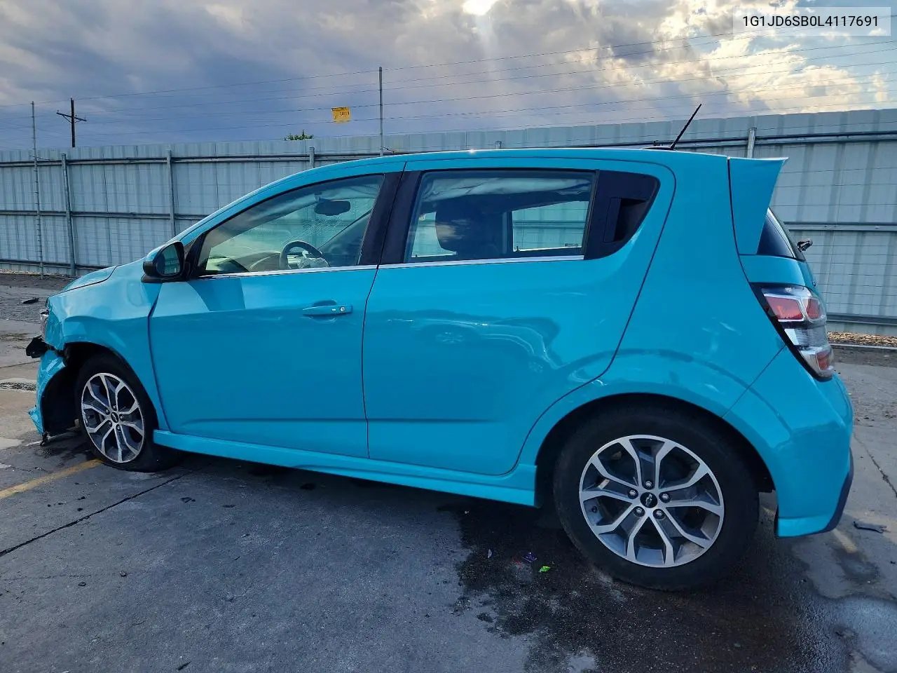 2020 Chevrolet Sonic Lt VIN: 1G1JD6SB0L4117691 Lot: 60724106