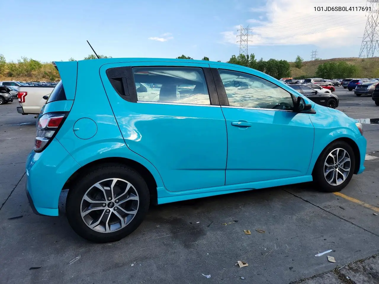 2020 Chevrolet Sonic Lt VIN: 1G1JD6SB0L4117691 Lot: 60724106