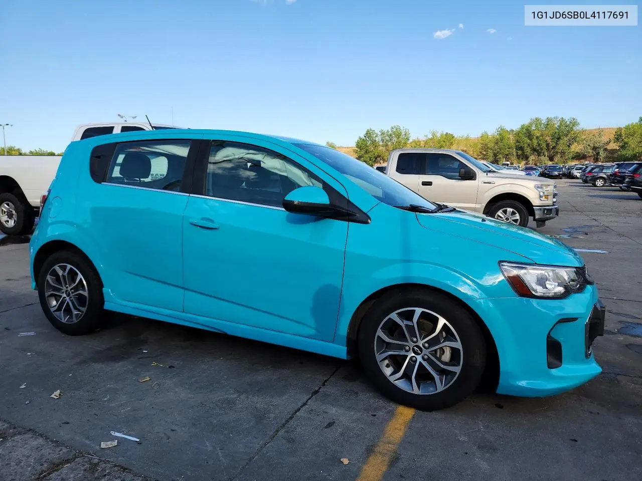 2020 Chevrolet Sonic Lt VIN: 1G1JD6SB0L4117691 Lot: 60724106