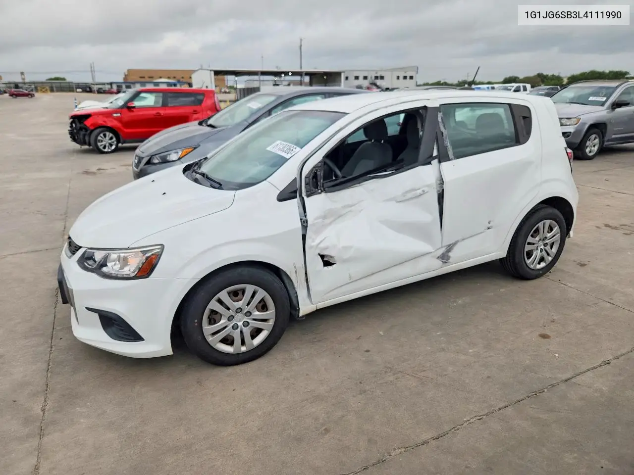 2020 Chevrolet Sonic VIN: 1G1JG6SB3L4111990 Lot: 61130366