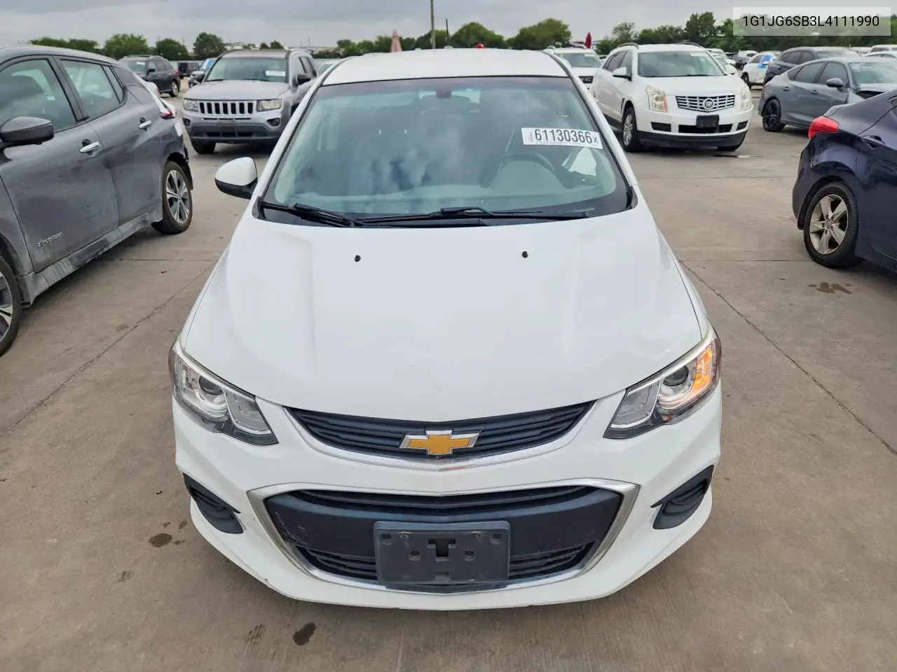 2020 Chevrolet Sonic VIN: 1G1JG6SB3L4111990 Lot: 61130366