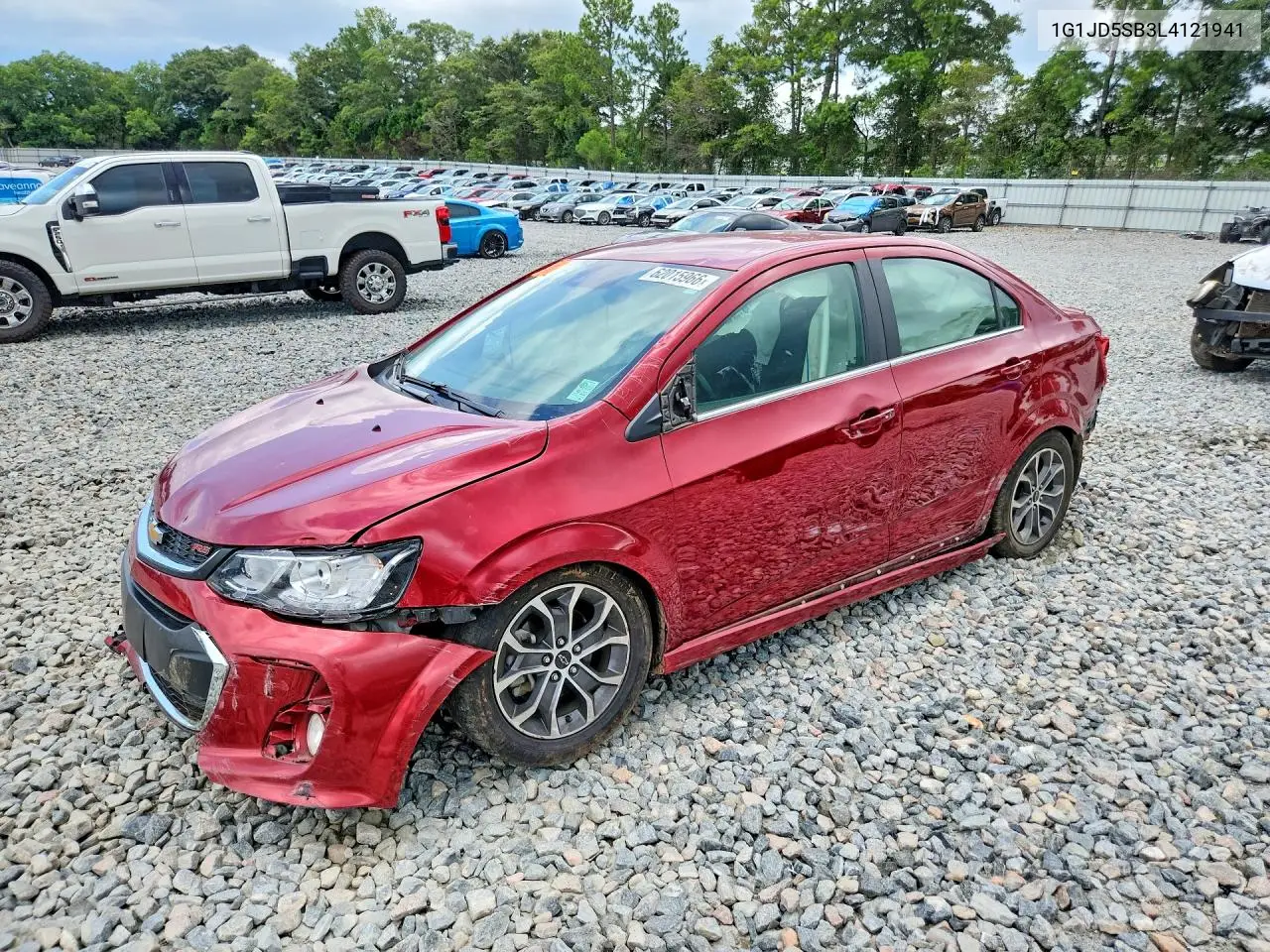 2020 Chevrolet Sonic Lt VIN: 1G1JD5SB3L4121941 Lot: 62015966