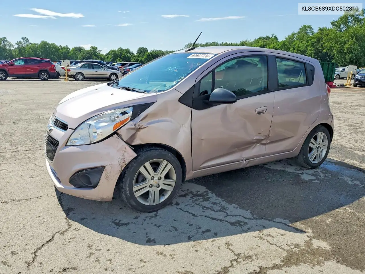 2013 Chevrolet Spark Ls VIN: KL8CB6S9XDC502310 Lot: 60607736