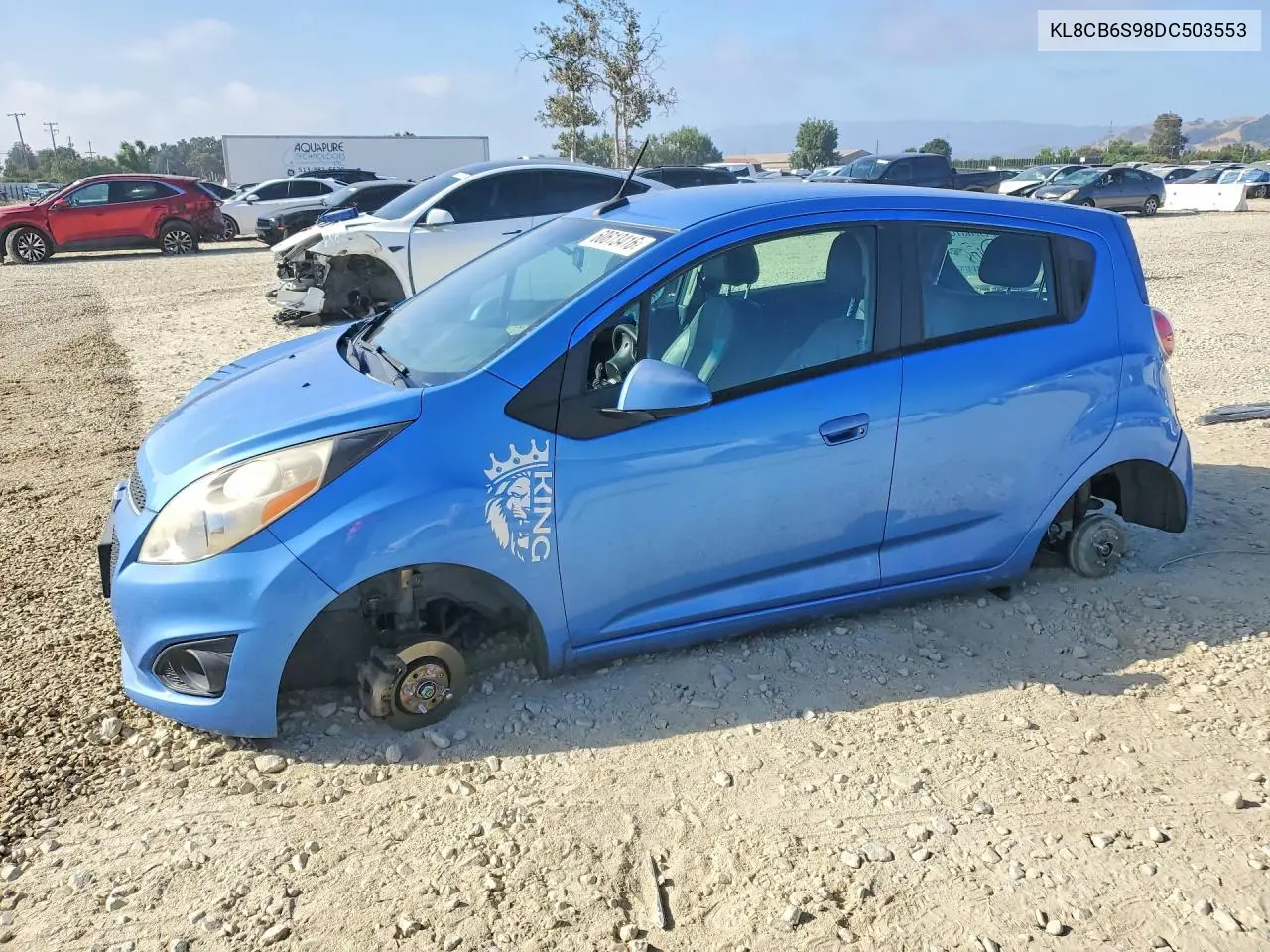 2013 Chevrolet Spark Ls VIN: KL8CB6S98DC503553 Lot: 60613416