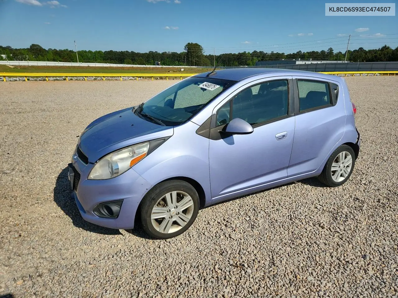 2014 Chevrolet Spark 1Lt VIN: KL8CD6S93EC474507 Lot: 49468076