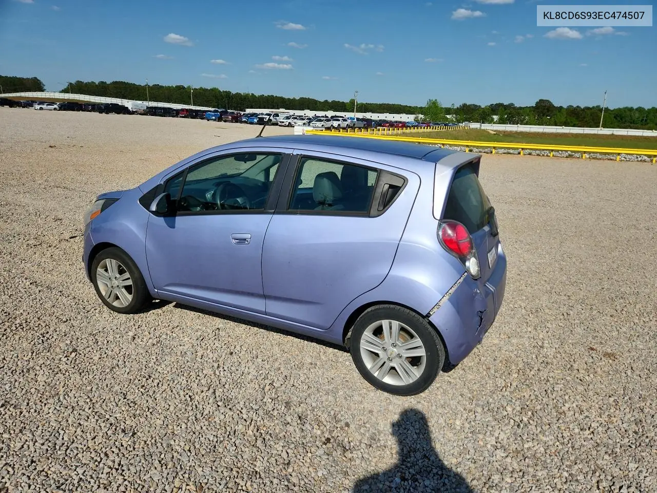2014 Chevrolet Spark 1Lt VIN: KL8CD6S93EC474507 Lot: 49468076